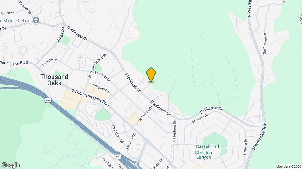 382 East Hilltop Way Map and Location Details