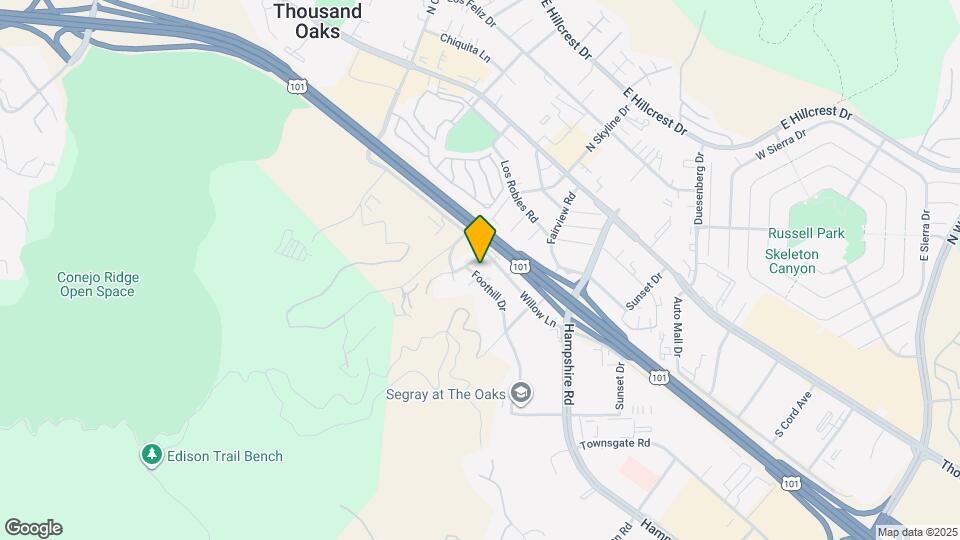 2905 Foothill Dr Map and Location Details