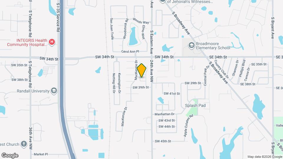 813 SW 38th St Map and Location Details