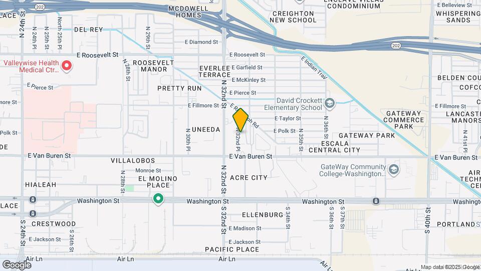 411 N 32nd Pl Map and Location Details