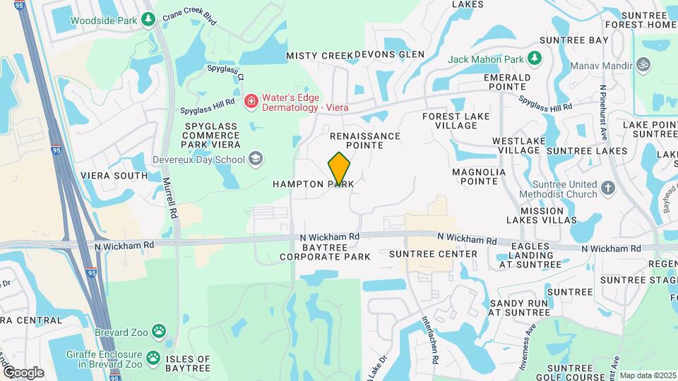 1321 Hampton Park Ln Mapa y Detalles de la Ubicación