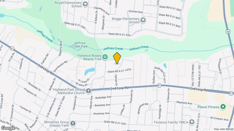 1315 Sylvan Dr Map and Location Details