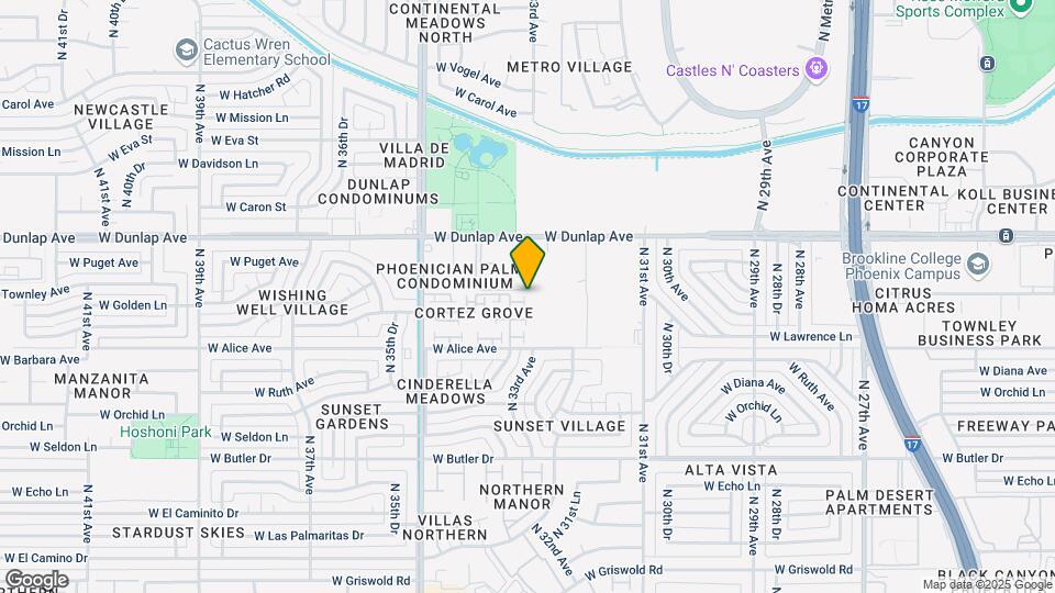 N 35th Ave AT W Alice Ave Mapa y Detalles de la Ubicación