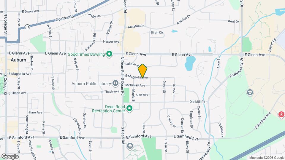 912 E Magnolia Ave Map and Location Details