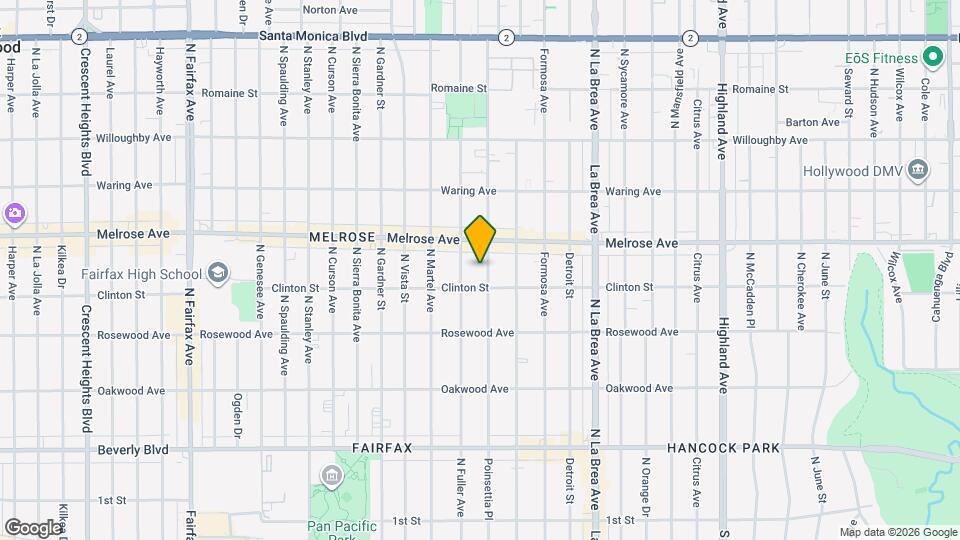 623 N Poinsettia Pl Map and Location Details