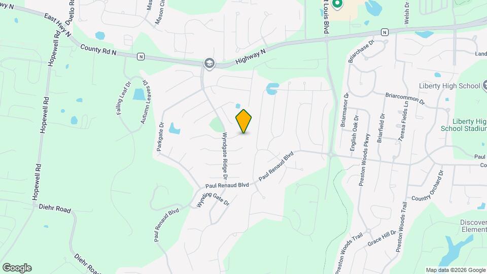 614 Prairiegate Ct Map and Location Details