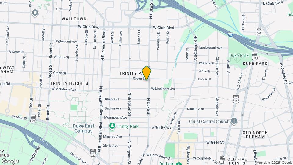 1109 N Duke St Map and Location Details