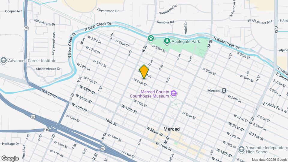 961 W 21st St Map and Location Details