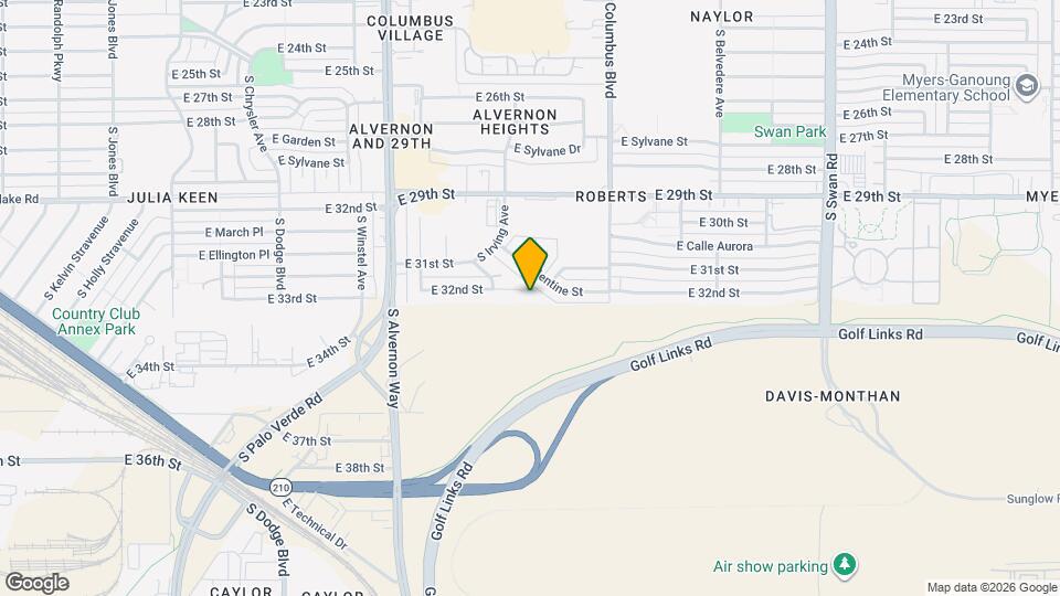 4170 E 32nd St Mapa y Detalles de la Ubicación