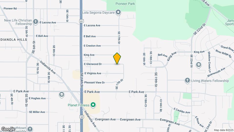 1627 E Glenwood Dr Map and Location Details