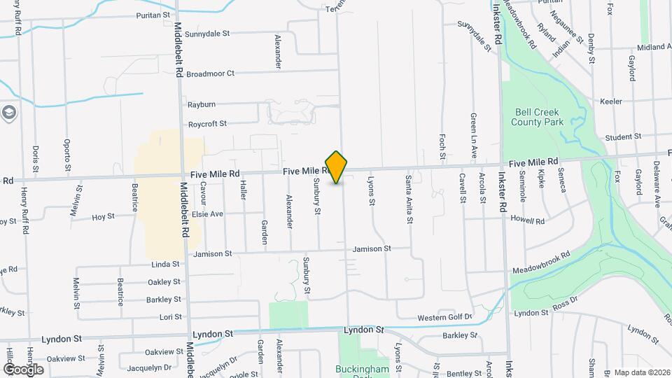 15161 Harrison St Map and Location Details