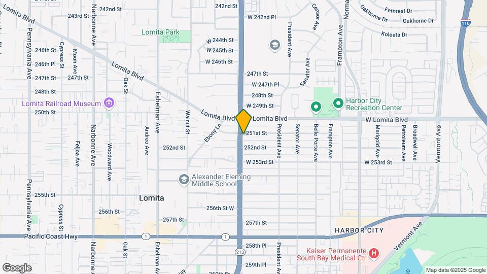 25110 Western Ave Map and Location Details