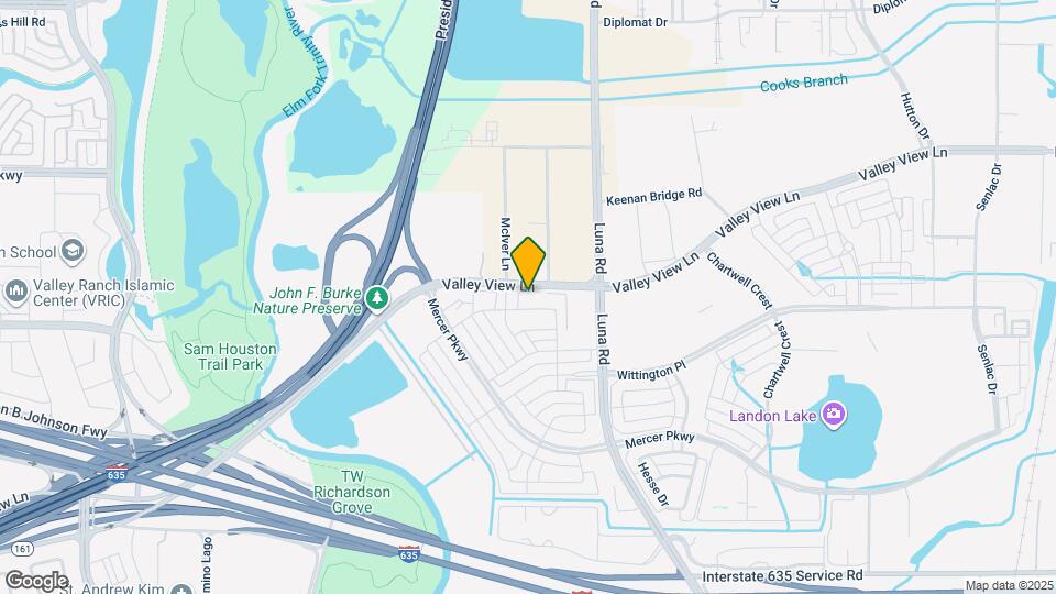 1455 Perrin Ln. Map and Location Details