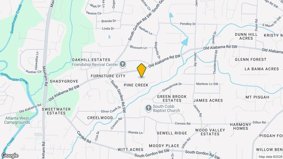 6192 Pine Bluff Ct Map and Location Details