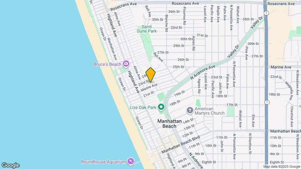 433 Marine Ave Map and Location Details