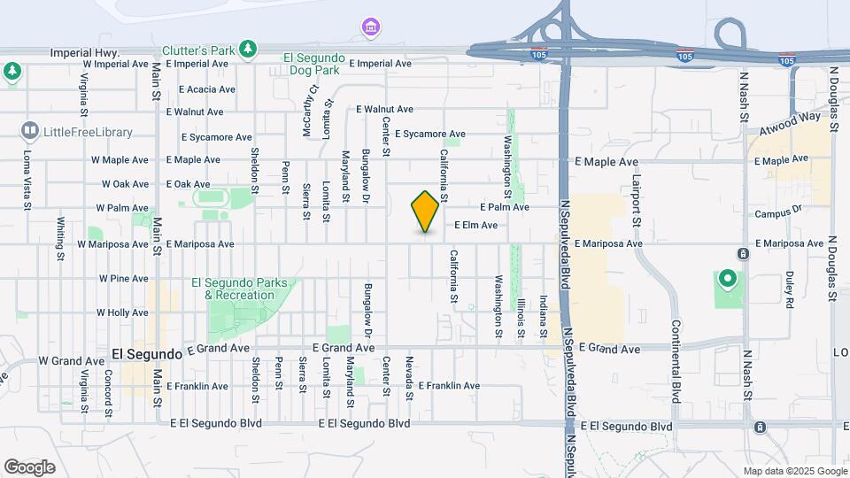 1217-1229 E Mariposa Ave Mapa y Detalles de la Ubicación