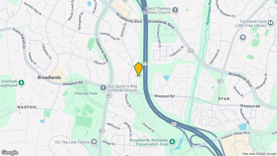 21644 Frame Square Map and Location Details