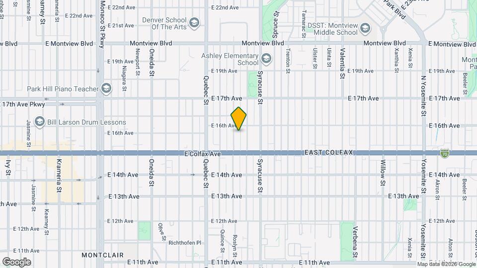 1560 Roslyn St Map and Location Details