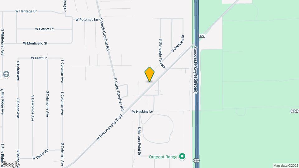 5361 W Homosassa Trail Map and Location Details
