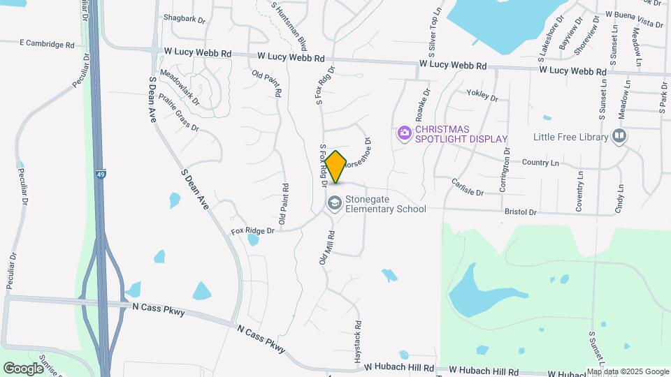 1519 Saddle Brook Rd Map and Location Details