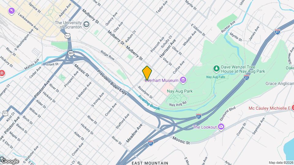 1614 Linden St Map and Location Details