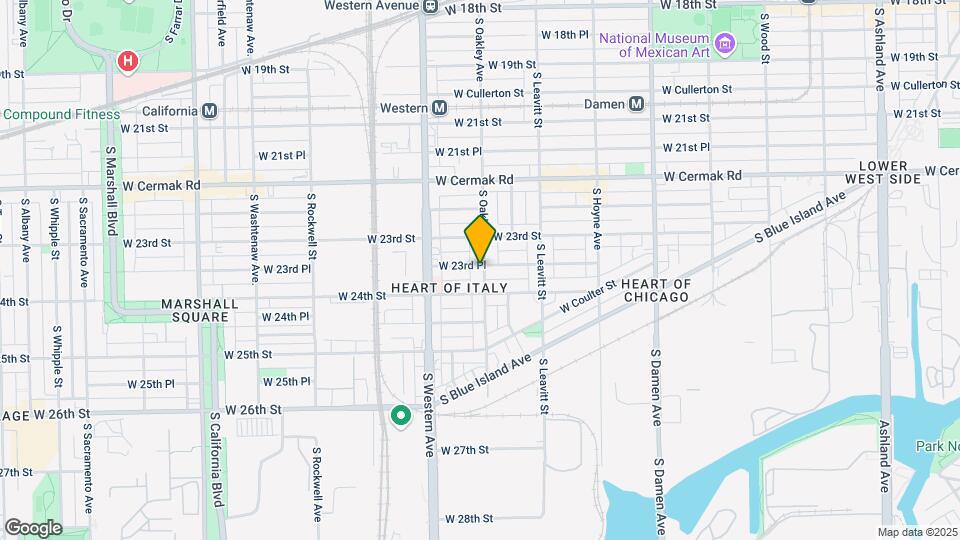 2334 S Oakley Ave Map and Location Details