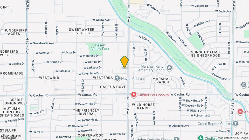5915 W Larkspur Dr Map and Location Details
