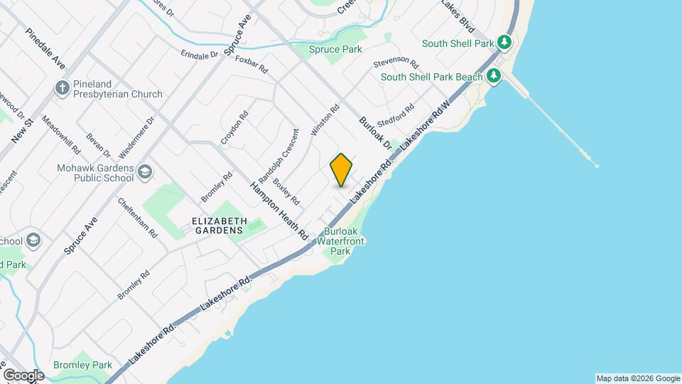 5451 Lakeshore Rd. Map and Location Details