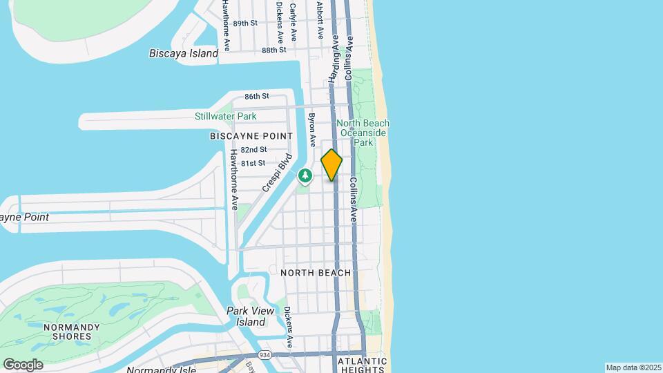 8000 Harding Ave Map and Location Details