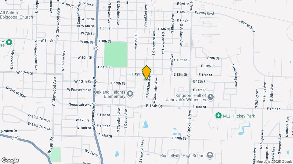 1208 S Frankfort Ave Map and Location Details