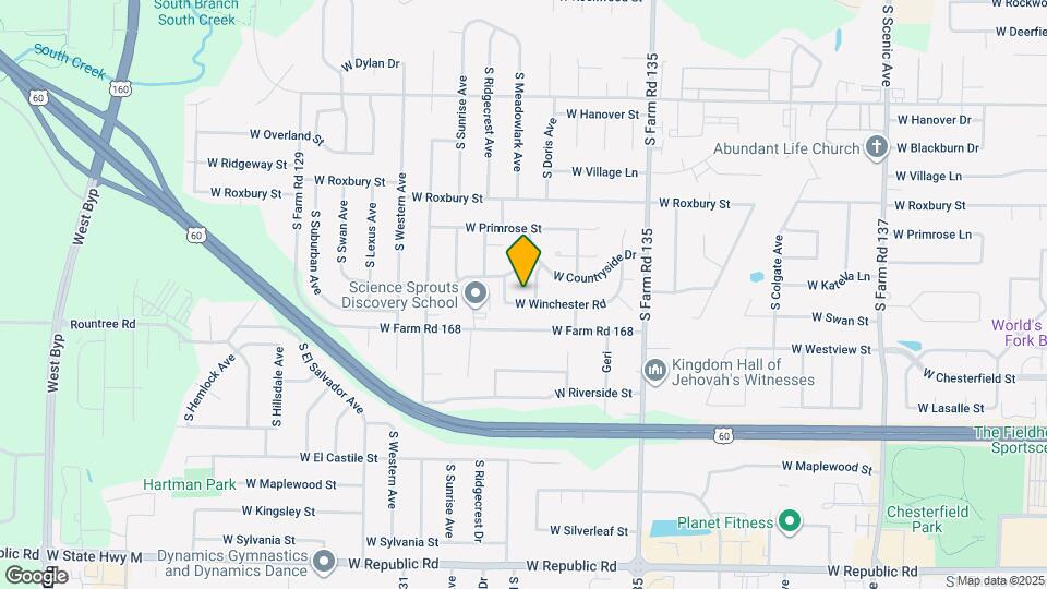 3313 W Winchester Rd Map and Location Details