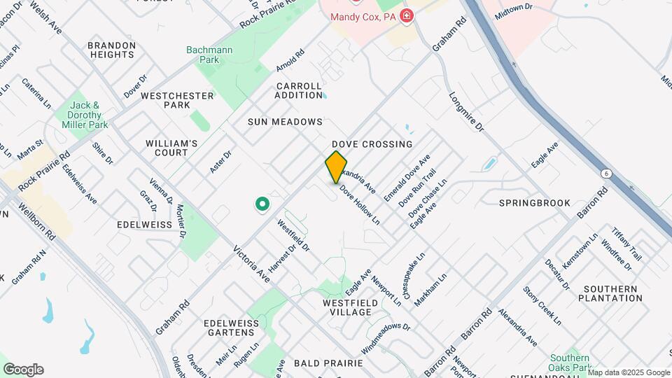 3718 Dove Hollow Ln Map and Location Details
