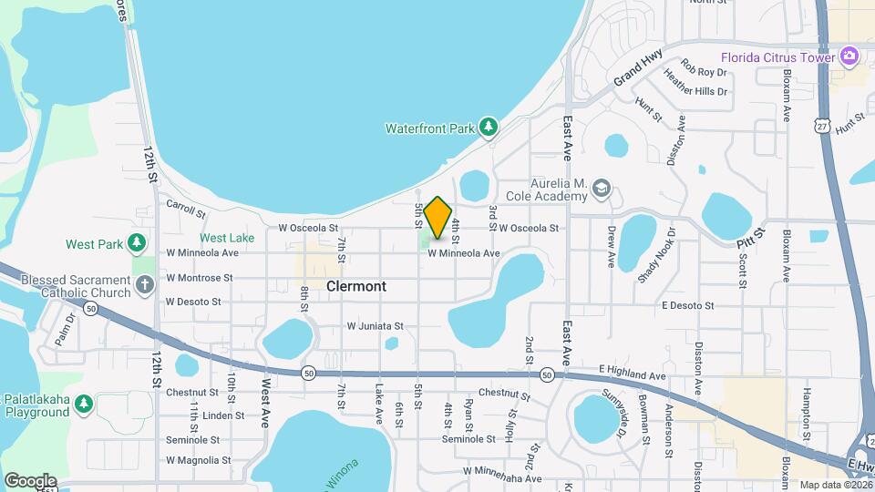 456 W Minneola Ave Map and Location Details