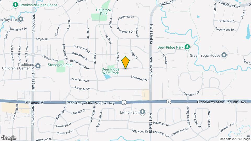 14440 Briarwood Ln Map and Location Details