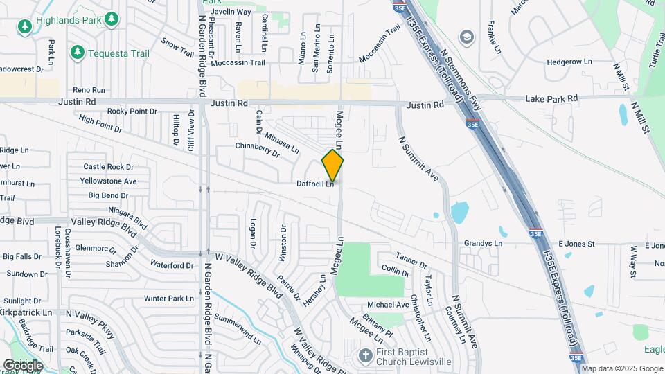 1306 Daffodil Ln Map and Location Details