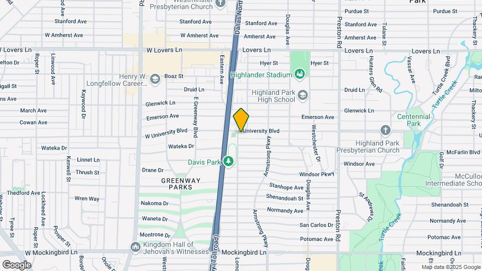 4437 University Blvd Map and Location Details