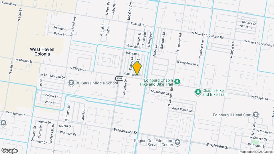 2618 Phoenix St Map and Location Details