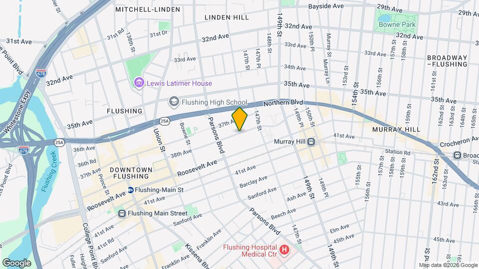 144-46 38th Ave, Unit 2F Mapa y Detalles de la Ubicación