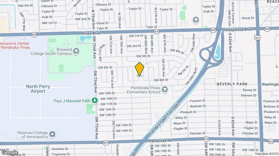 721 SW 69th Ave Map and Location Details