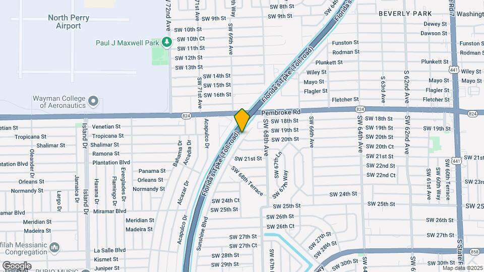 1970 SW 68th Way Map and Location Details