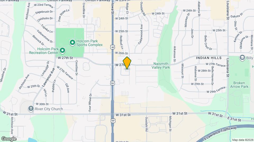2711 Ridge Ct, Unit #C Map and Location Details