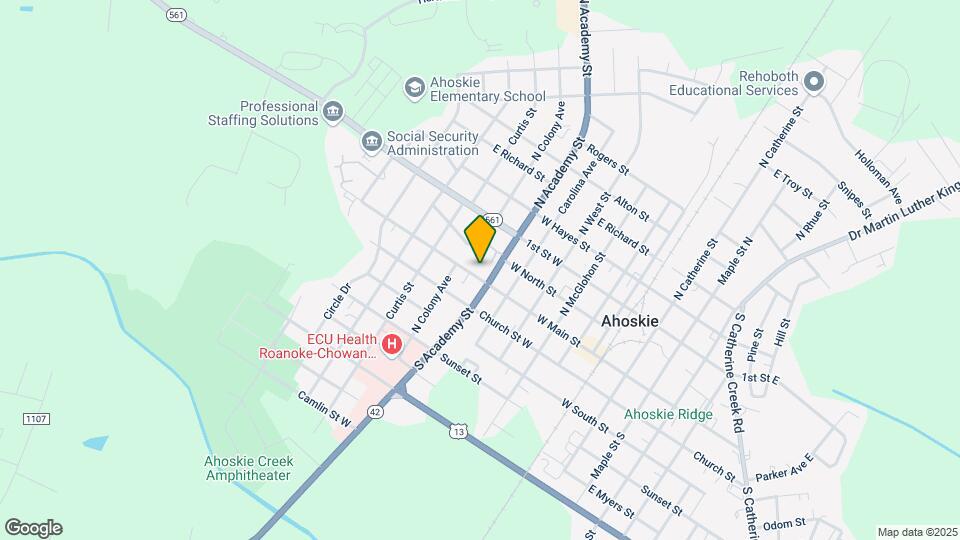 Ahoskie High School Apartments Map and Location Details