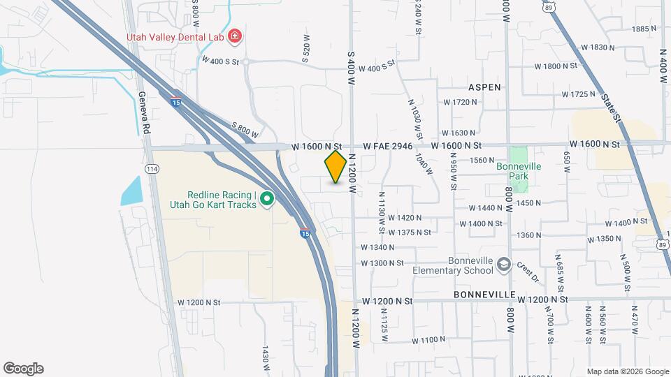 1248 W 1480 N St Map and Location Details