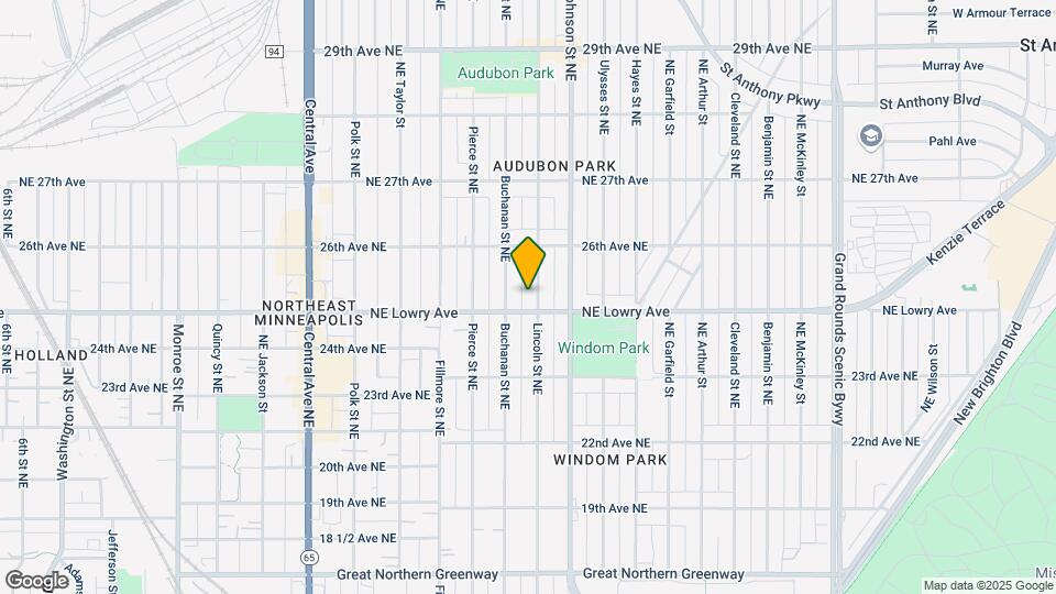 2514 Lincoln St NE Mapa y Detalles de la Ubicación