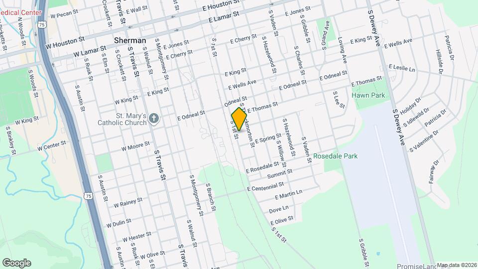 1003 S 1st St Map and Location Details