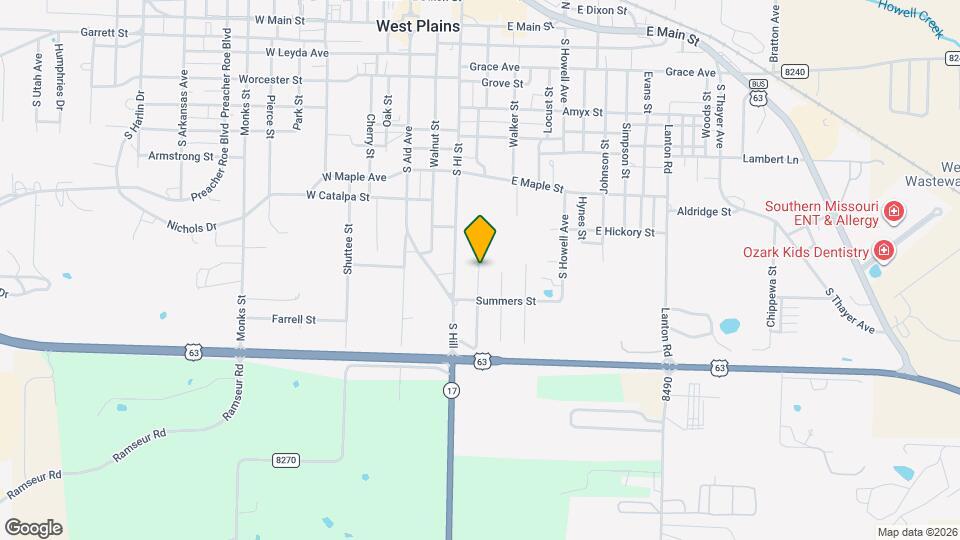 818 S Curry St Map and Location Details