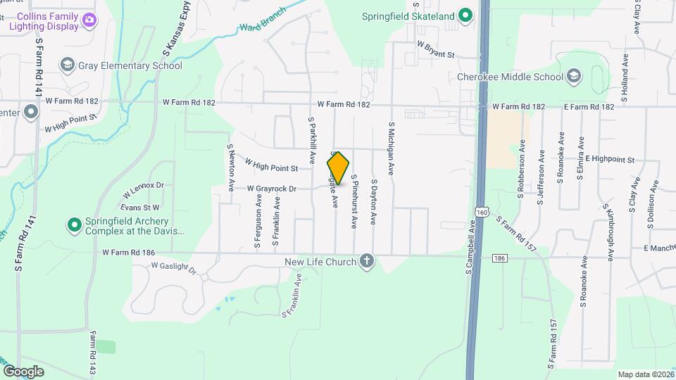 5626 S Stonegate Ave Map and Location Details