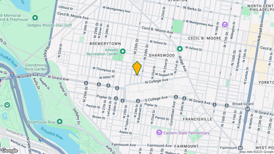 2414 W Thompson St Map and Location Details