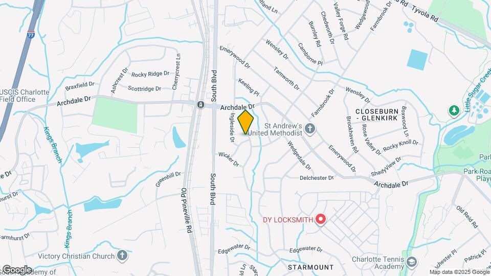 6220 Rosecrest Dr Map and Location Details