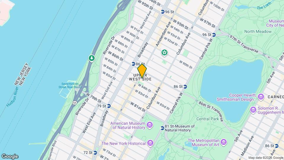160 W 85th St, Unit 3G Mapa y Detalles de la Ubicación